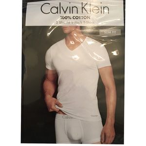 Calvin Klein Men’s V-Neck Undershirts